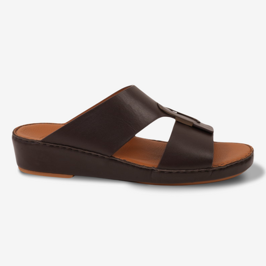 CLASSIC ARABIC NAPPA PUCCINI SANDALS CHOCOLATE