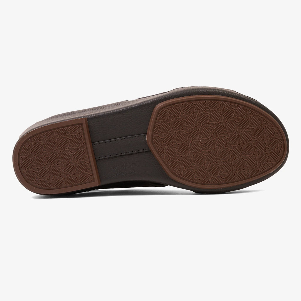 FARADA MODERN WITH BUCKLE DETAILED ARABIC SANDALS BLACK