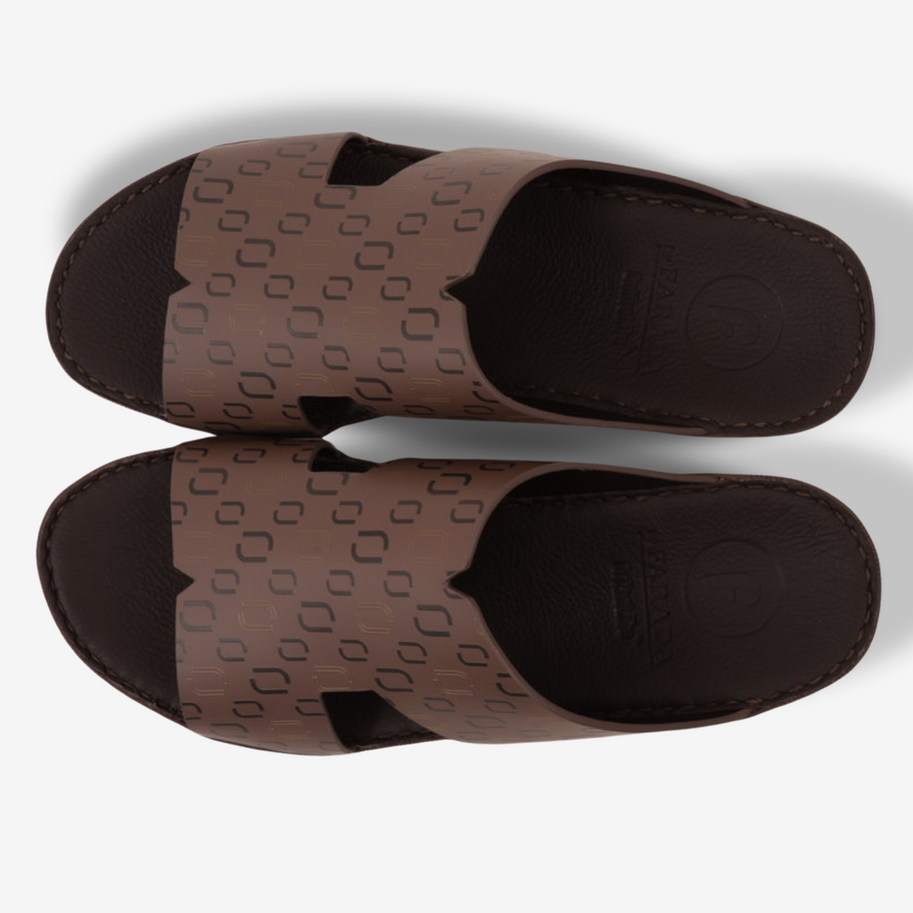 FARADA MEN’S COMFORT & STYLE EMBOSSED SANDALS PERRISA