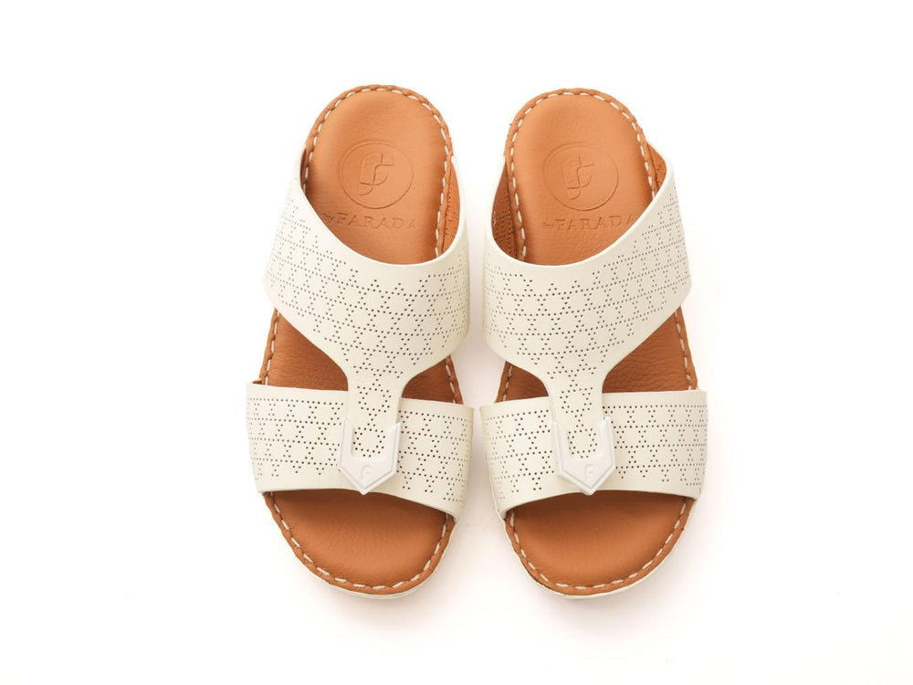 FARADA PLATONE BOYS ARABIC SANDALS WHITE - Farada