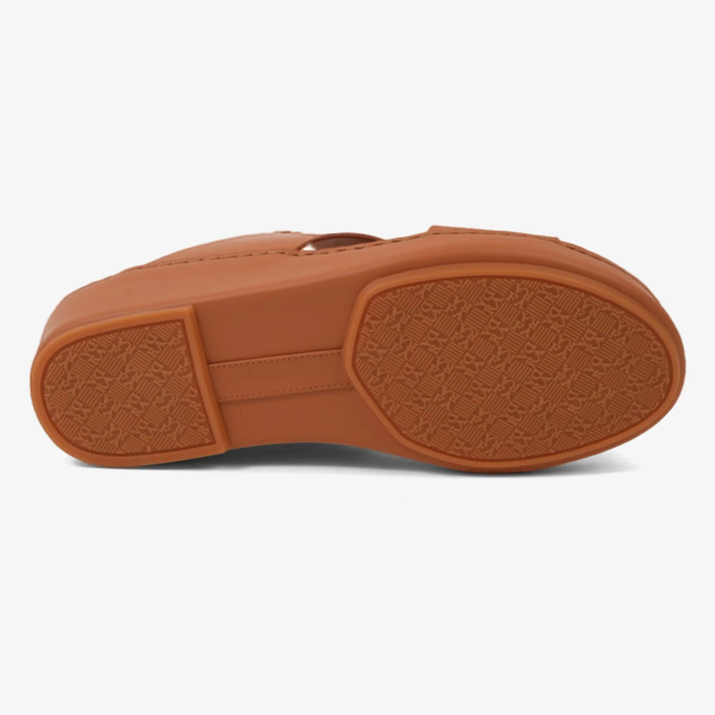 FARADA CLASSIC MENS LEATHER SANDALS SAFFRON
