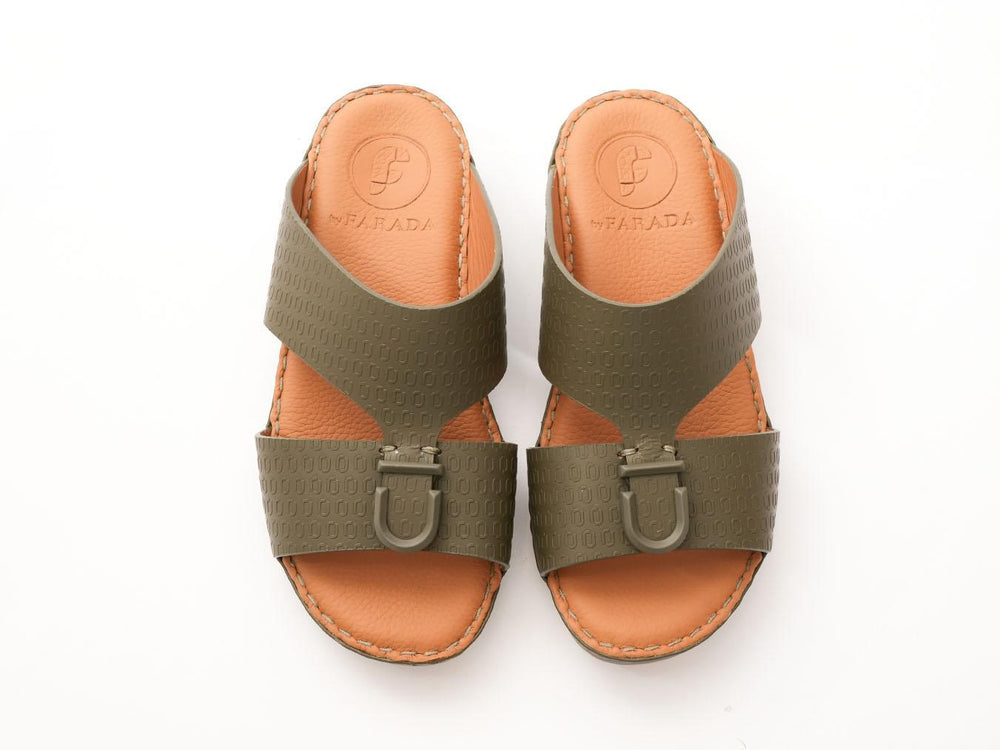 FARADA PITAGORA BOYS ARABIC SANDALS OLIVE - Farada