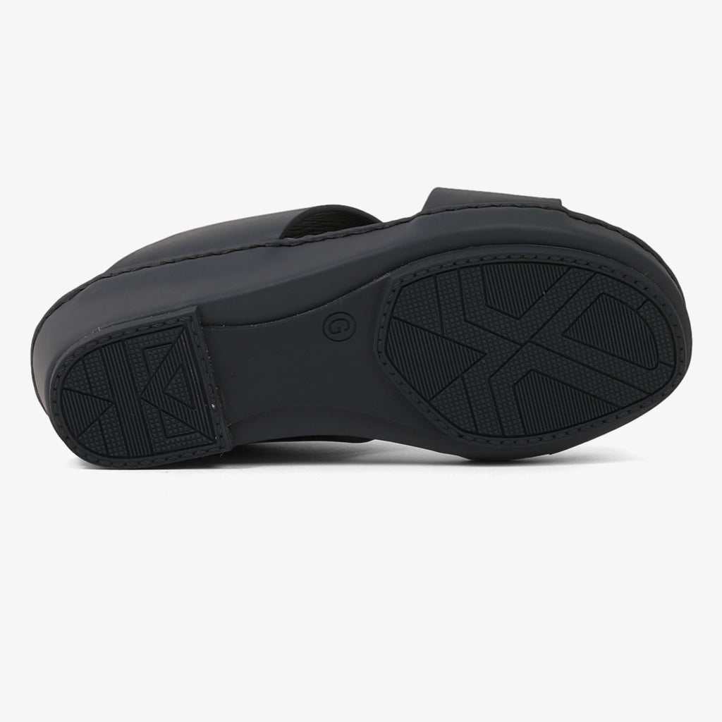 FARADA KIDS SLIDE WITH TEXTURED BUCKLE SANDALS SPAZIO