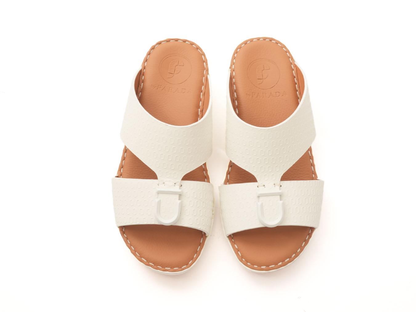 FARADA PITAGORA BOYS ARABIC SANDALS WHITE - Farada