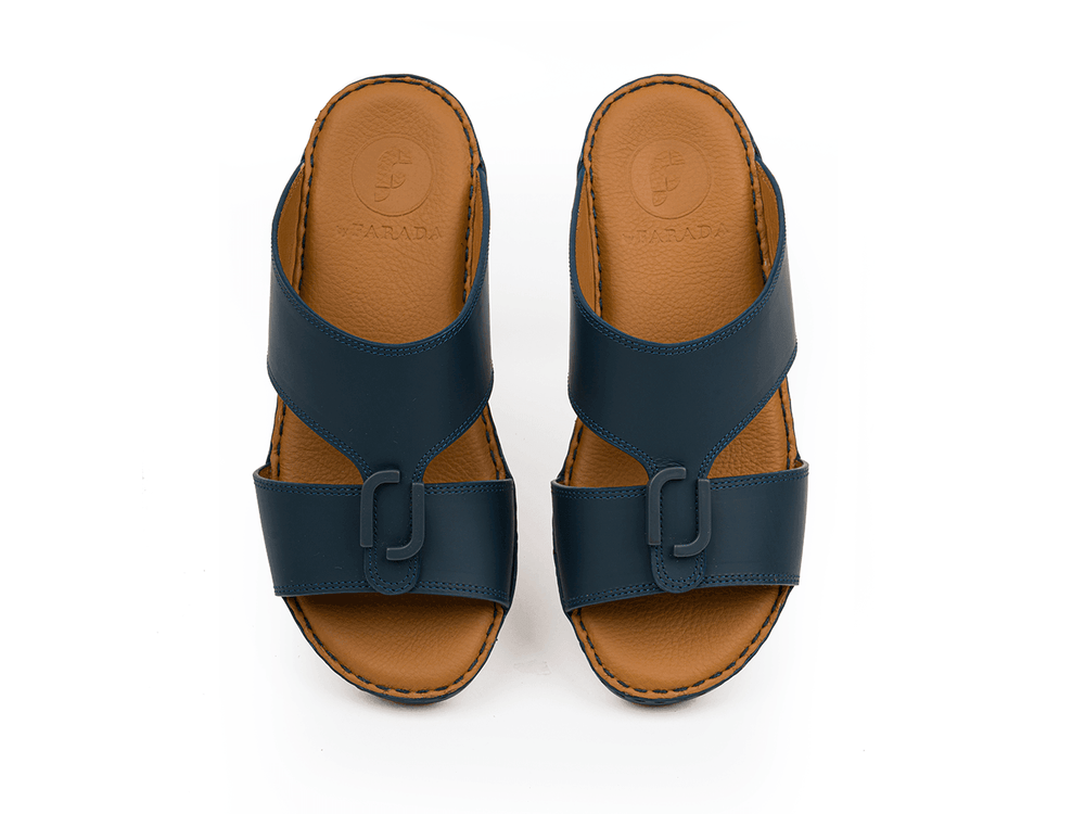 MATTE CLASSIC DAVINCI BOYS ARABIC SANDALS NAVY - Farada