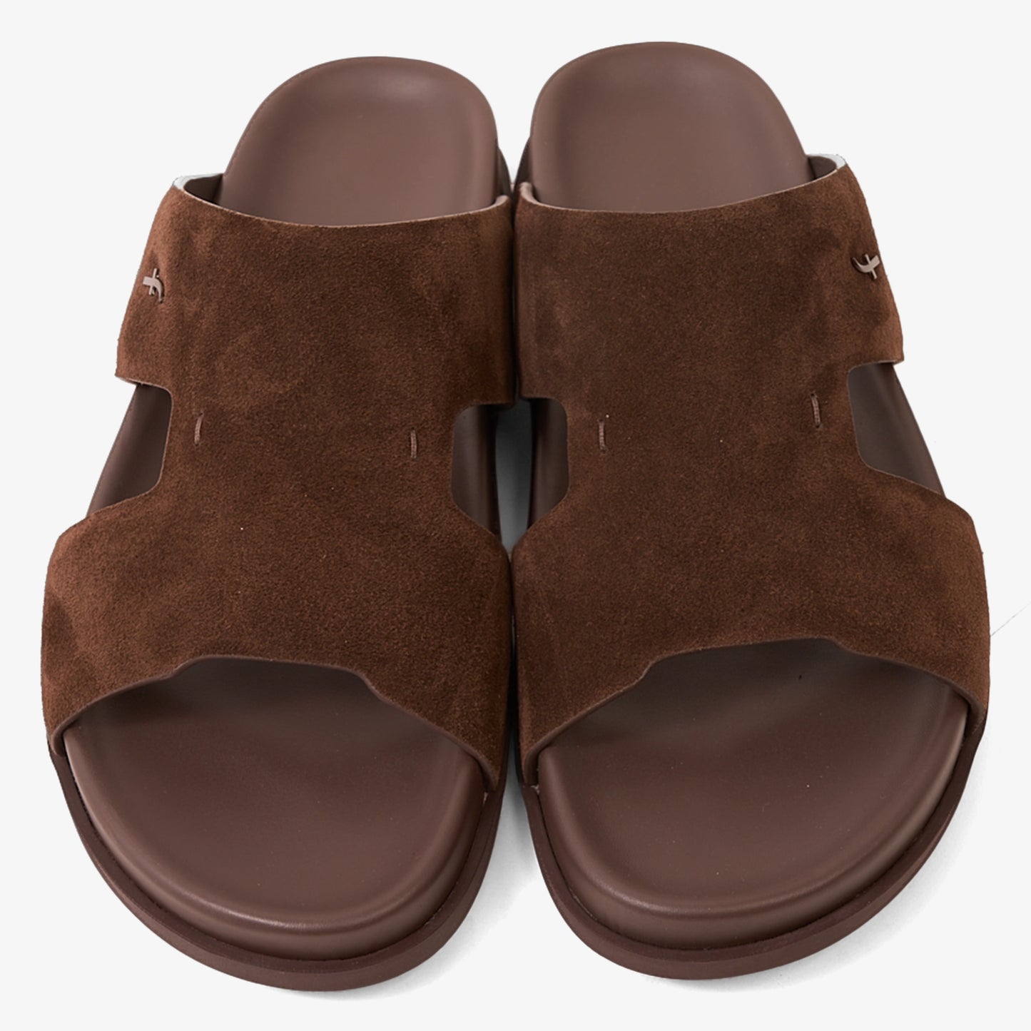 FARADA MODERN MINIMALIST SUEDE NEUTRAL TONE ARABIC SANDALS THM