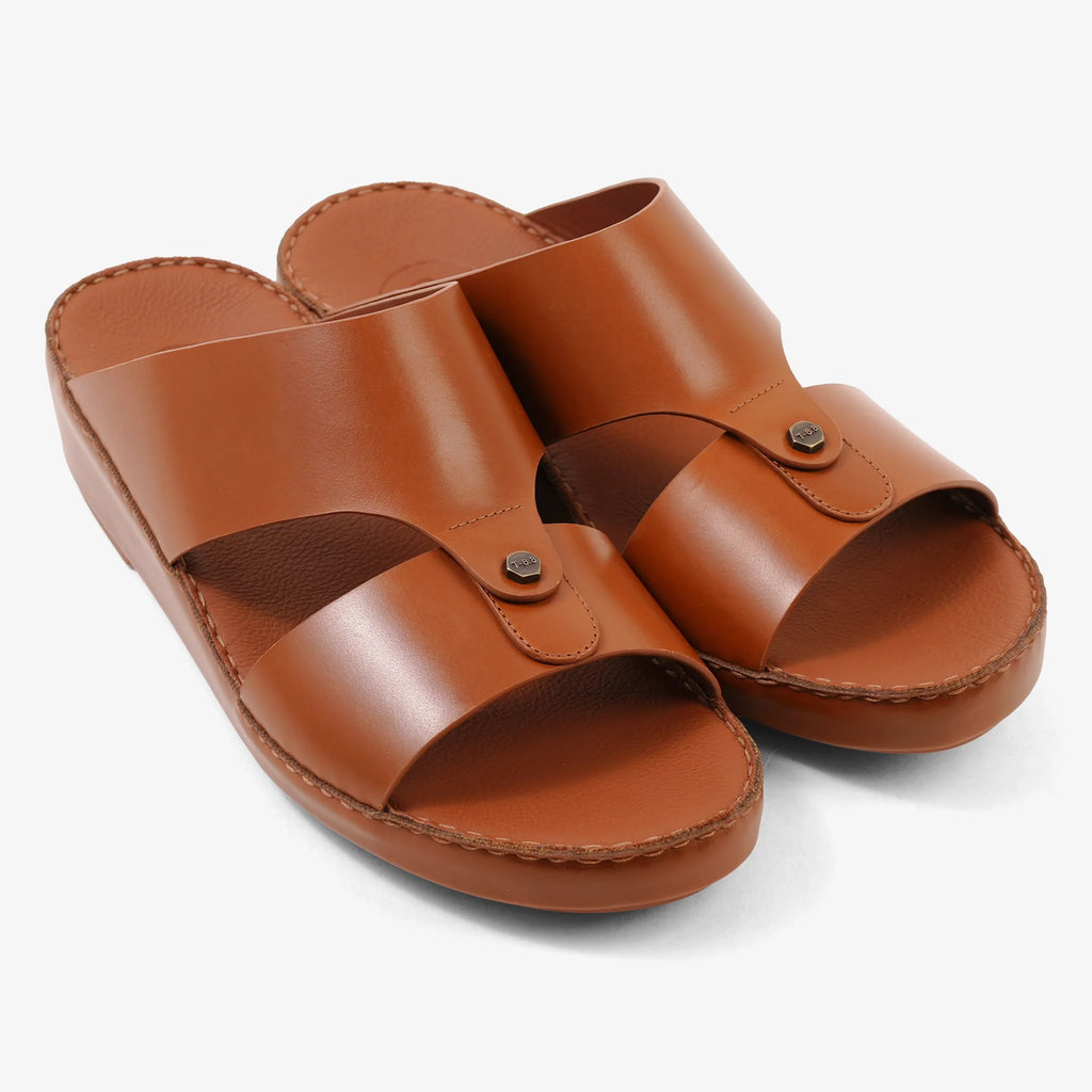 FARADA MENS ARABIC SANDALS COGNAC