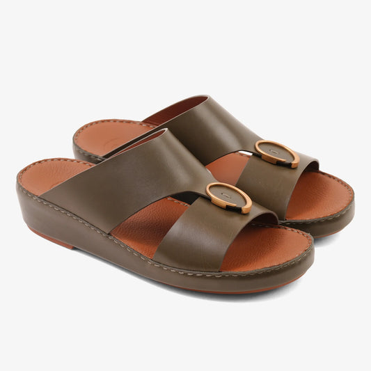 FARADA MENS ARABIC SANDALS OLIVE