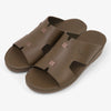 FARADA MATTE MODERN LEATHER MENS SANDALS ARMY