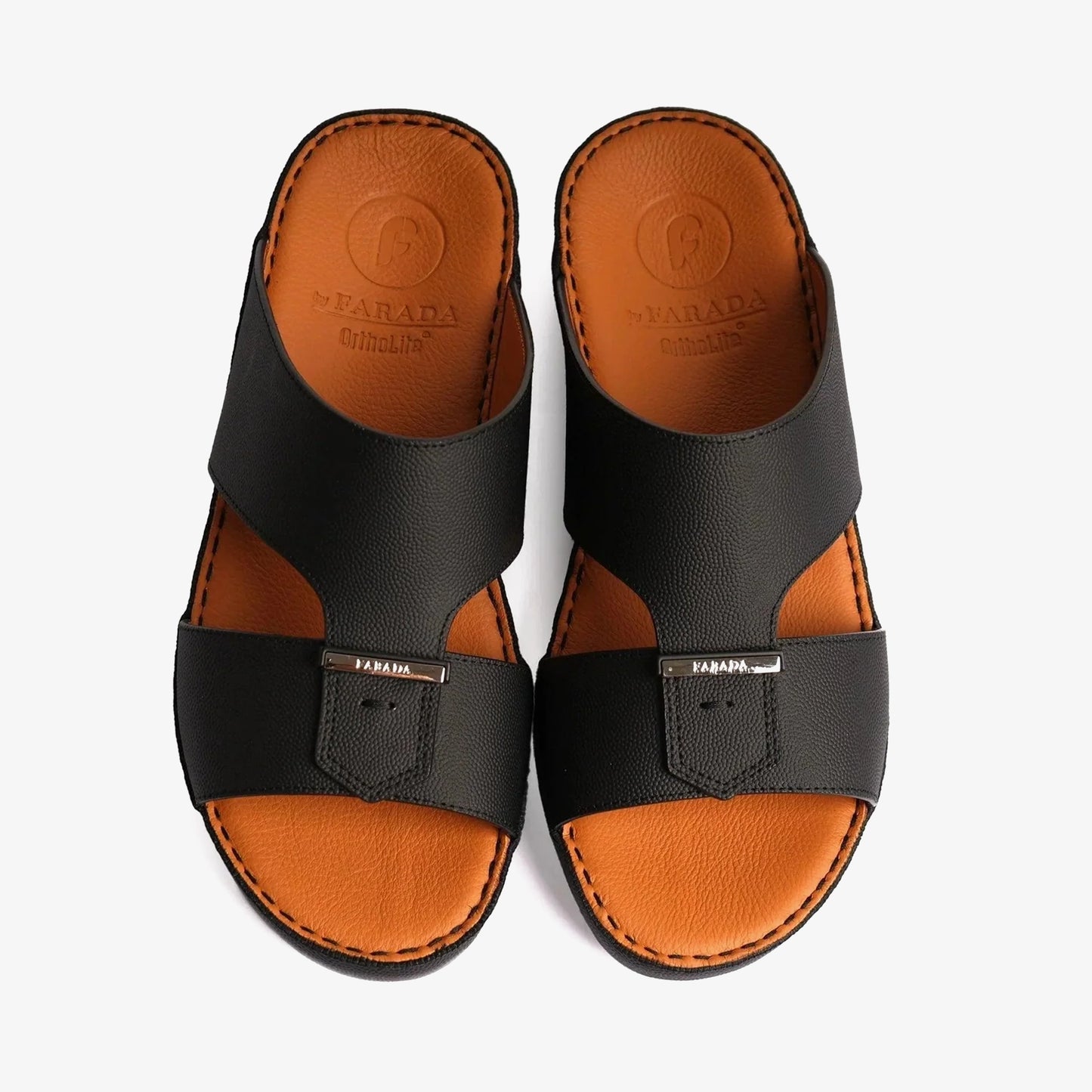 MENS FARADA CLASSIC ARABIC SANDALS BLACK