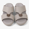 FARADA KIDS UNIQUE TEXTURED ACCENT SANDALS LIGHT GREY
