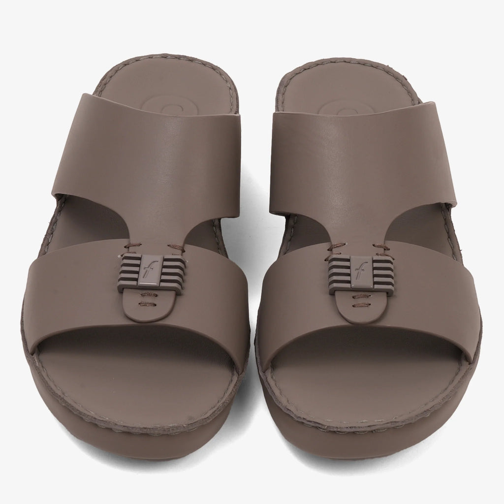 FARADA MENS SLIDE WITH TEXTURED BUCKLE SANDALS STUDIO