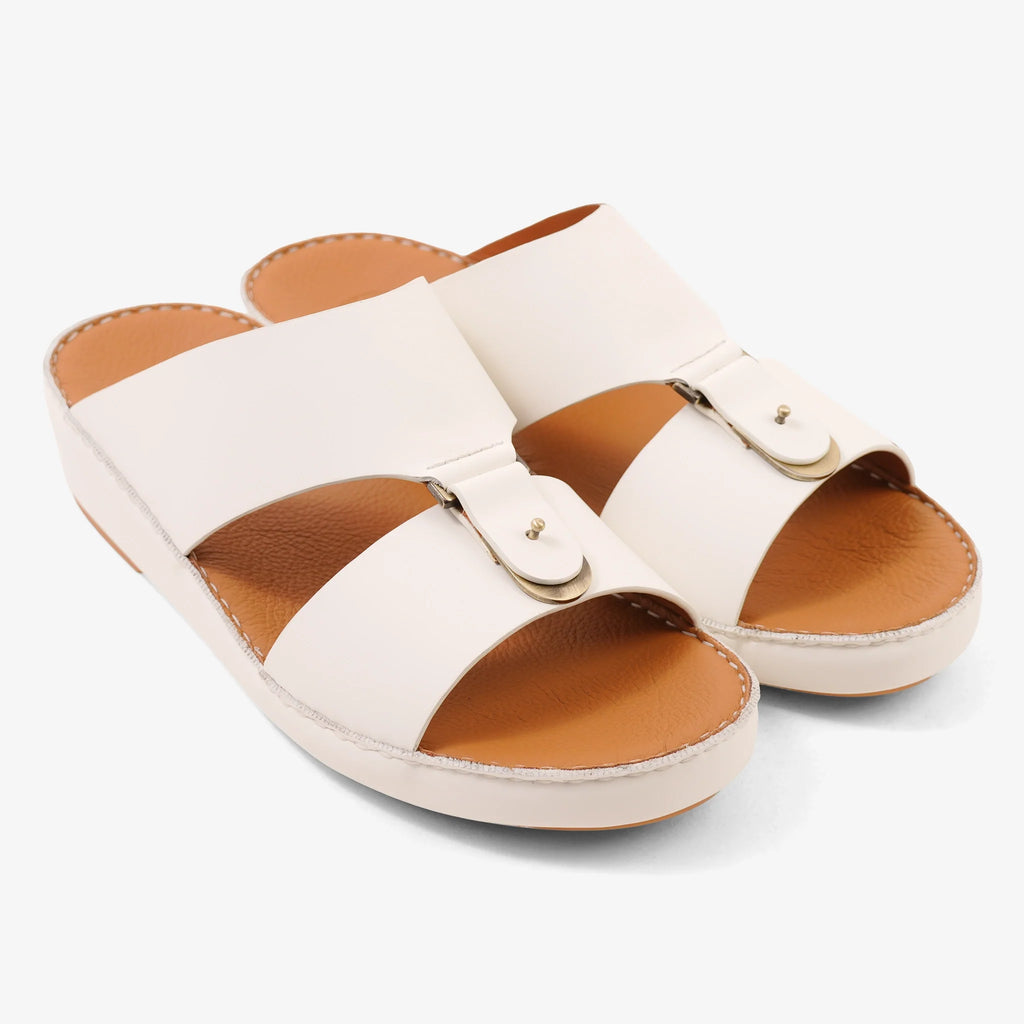 FARADA MENS ARABIC SANDALS OPTICAL WHITE