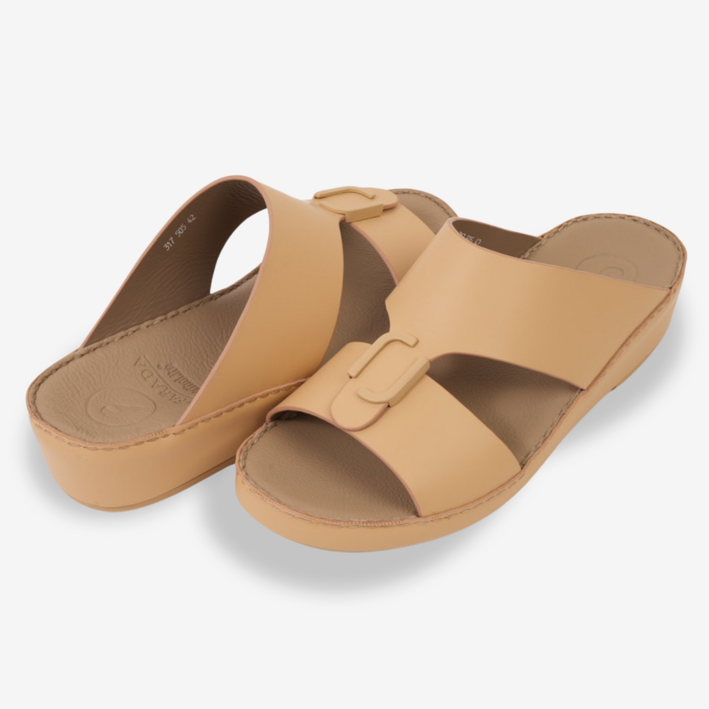 FARADA MENS CLASSIC LEATHER SANDALS SUNSET
