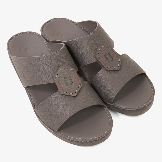 FARADA MODERN WITH BUCKLE DETAILED ARABIC SANDALS STORMY