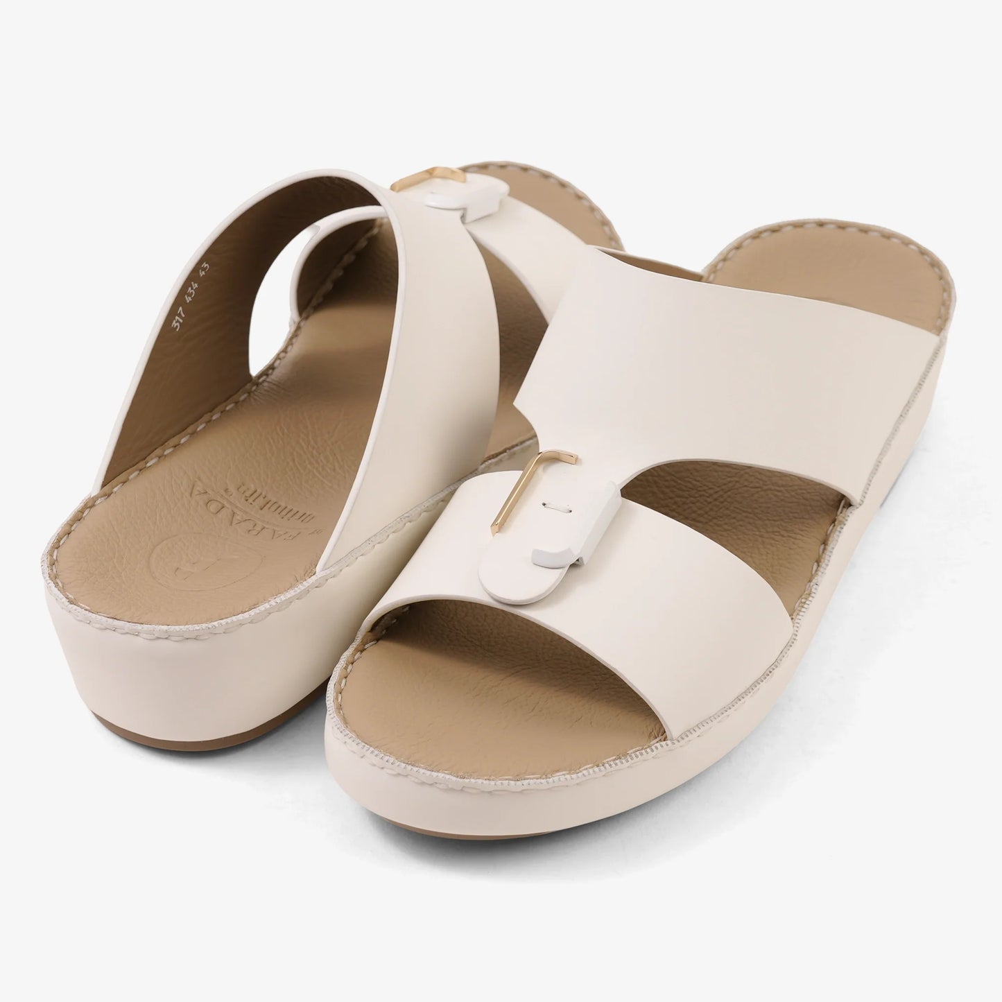 FARADA MENS ARABIC SANDALS OPTICAL WHITE