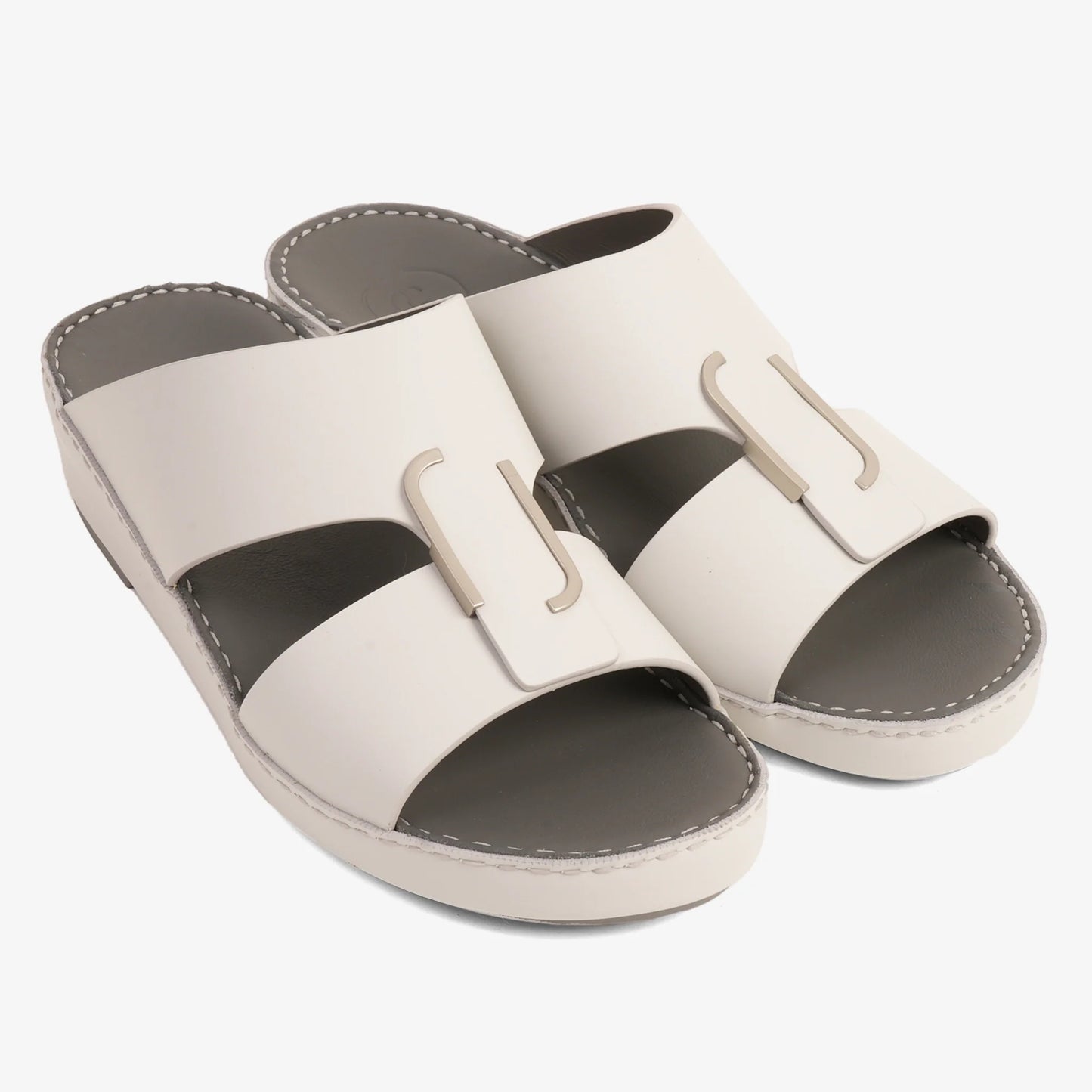 CLASSIC ARABIC NAPPA PUCCINI SANDALS LIGHT GREY