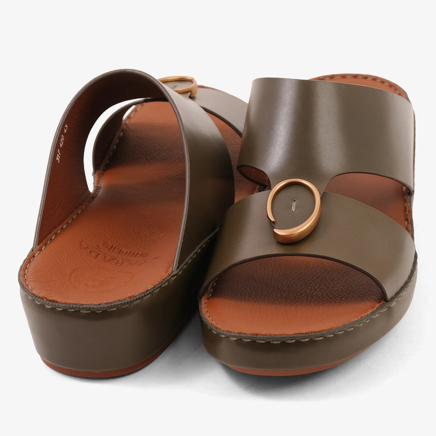 FARADA MENS ARABIC SANDALS OLIVE