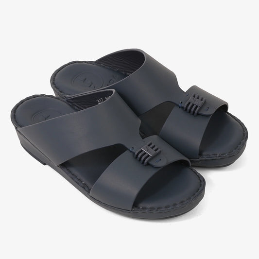 FARADA KIDS SLIDE WITH TEXTURED BUCKLE SANDALS SPAZIO