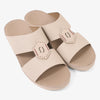 FARADA MODERN WITH BUCKLE DETAILED ARABIC SANDALS WARM GREY