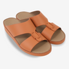 FARADA MENS CLASSIC LEATHER SANDALS SAFFRON