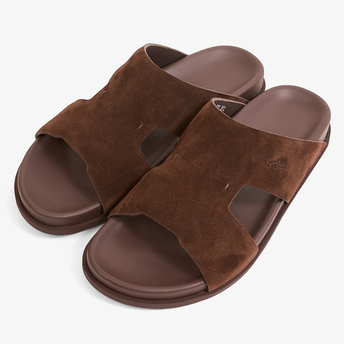 FARADA MODERN MINIMALIST SUEDE NEUTRAL TONE ARABIC SANDALS THM