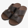 FARADA MODERN WITH BUCKLE DETAILED ARABIC SANDALS BLACK