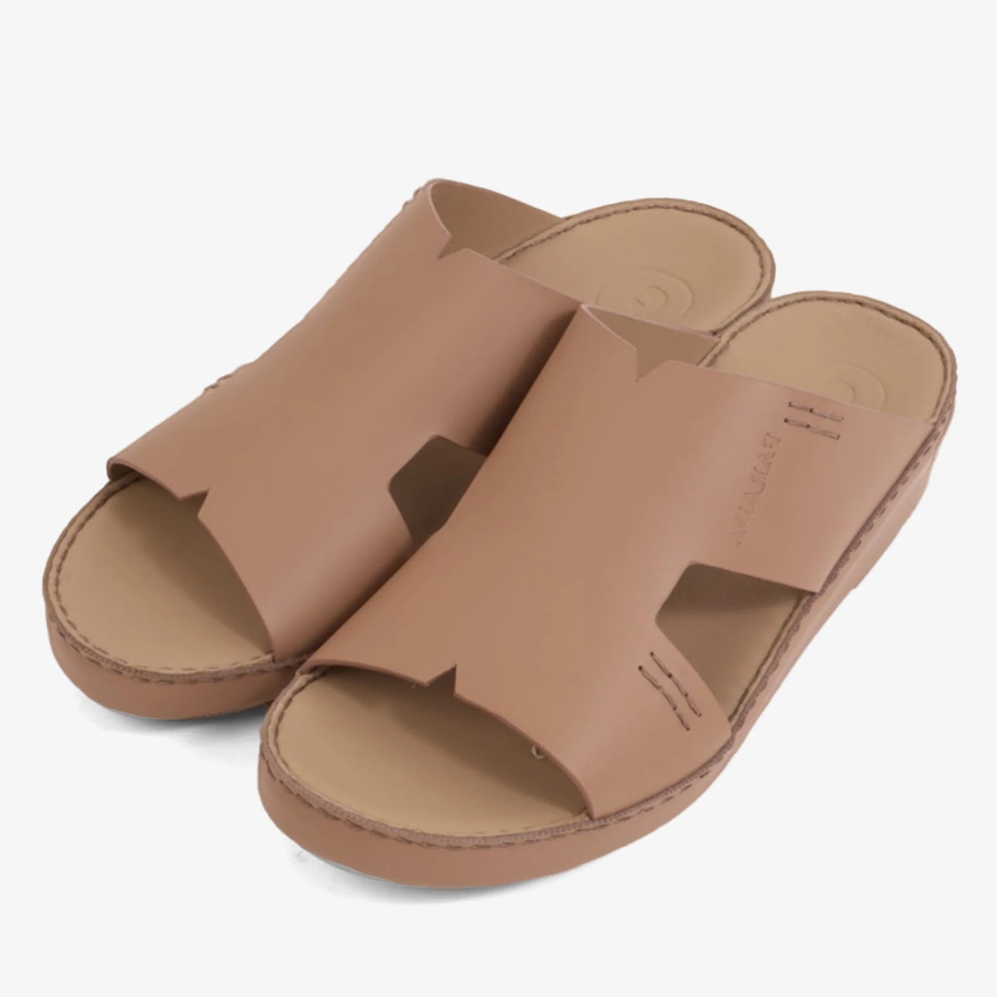 FARADA CLASSIC MENS BLACK LEATHER SANDALS CUMINO