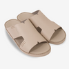 FARADA CLASSIC MENS LEATHER SANDALS WHITE SAND
