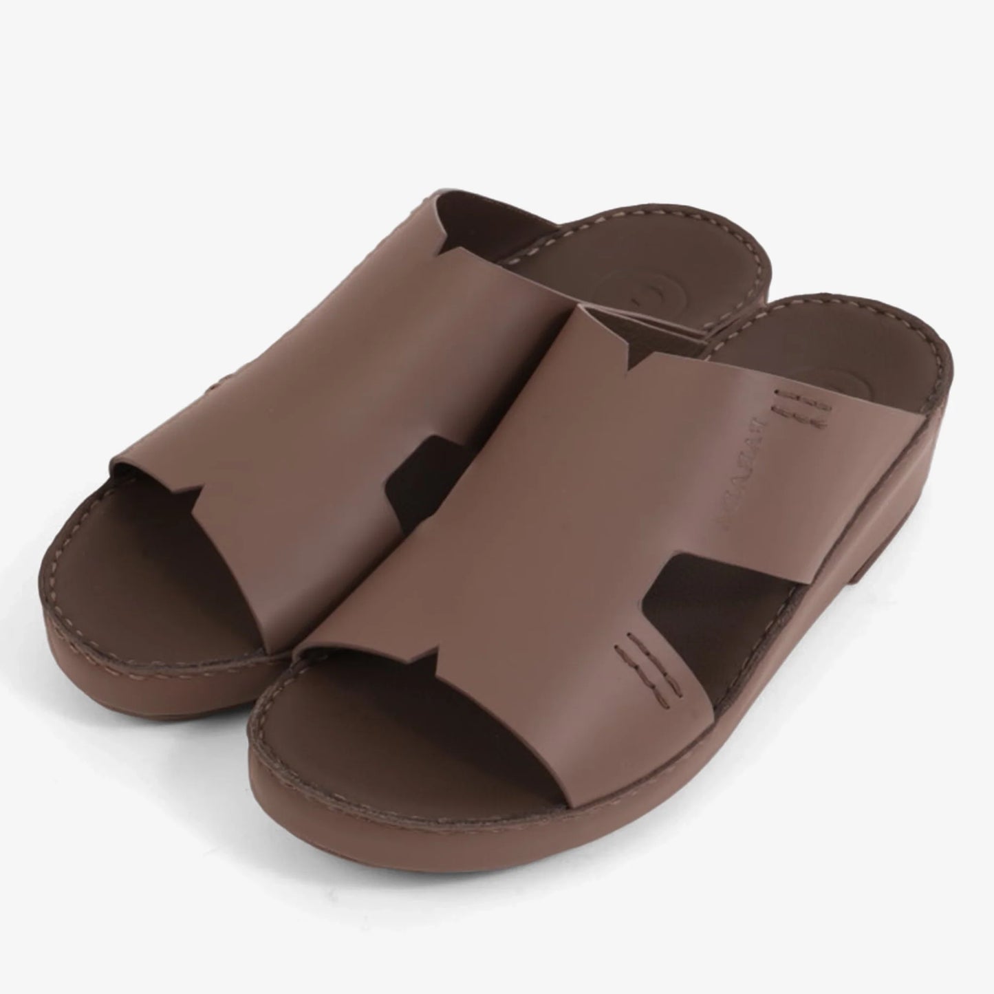 FARADA CLASSIC MENS BLACK LEATHER SANDALS PERRISA