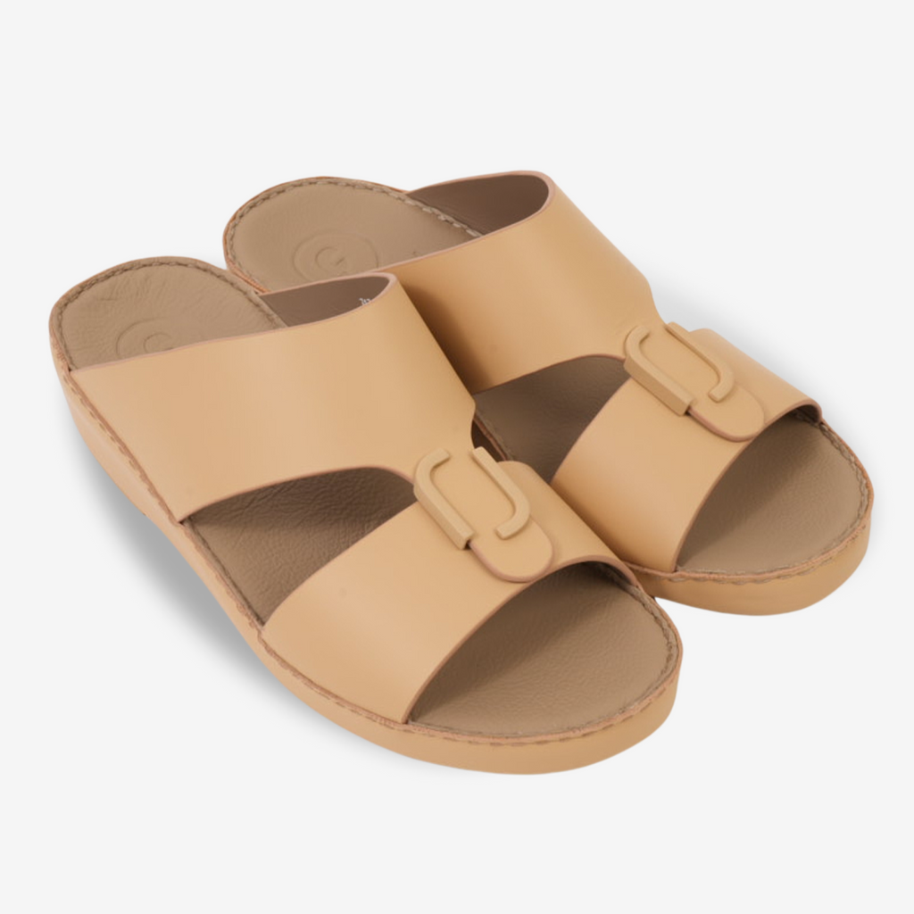 FARADA MENS CLASSIC LEATHER SANDALS SUNSET