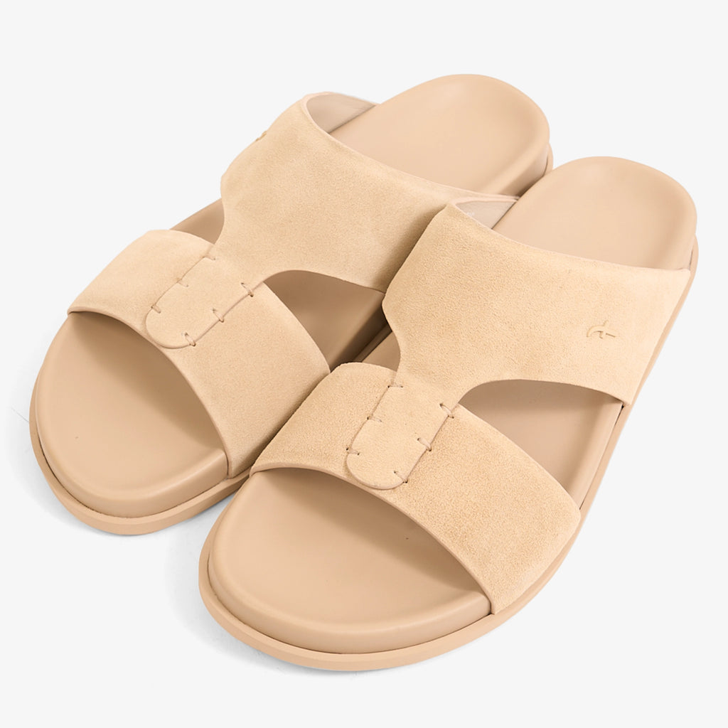 FARADA MODERN VERSATILE NEUTRAL TONE ARABIC SANDALS MASTICE