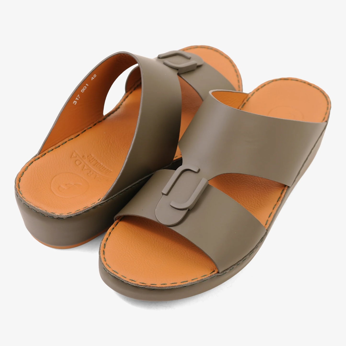 FARADA MENS ARABIC SANDALS - 317501 OLIVE