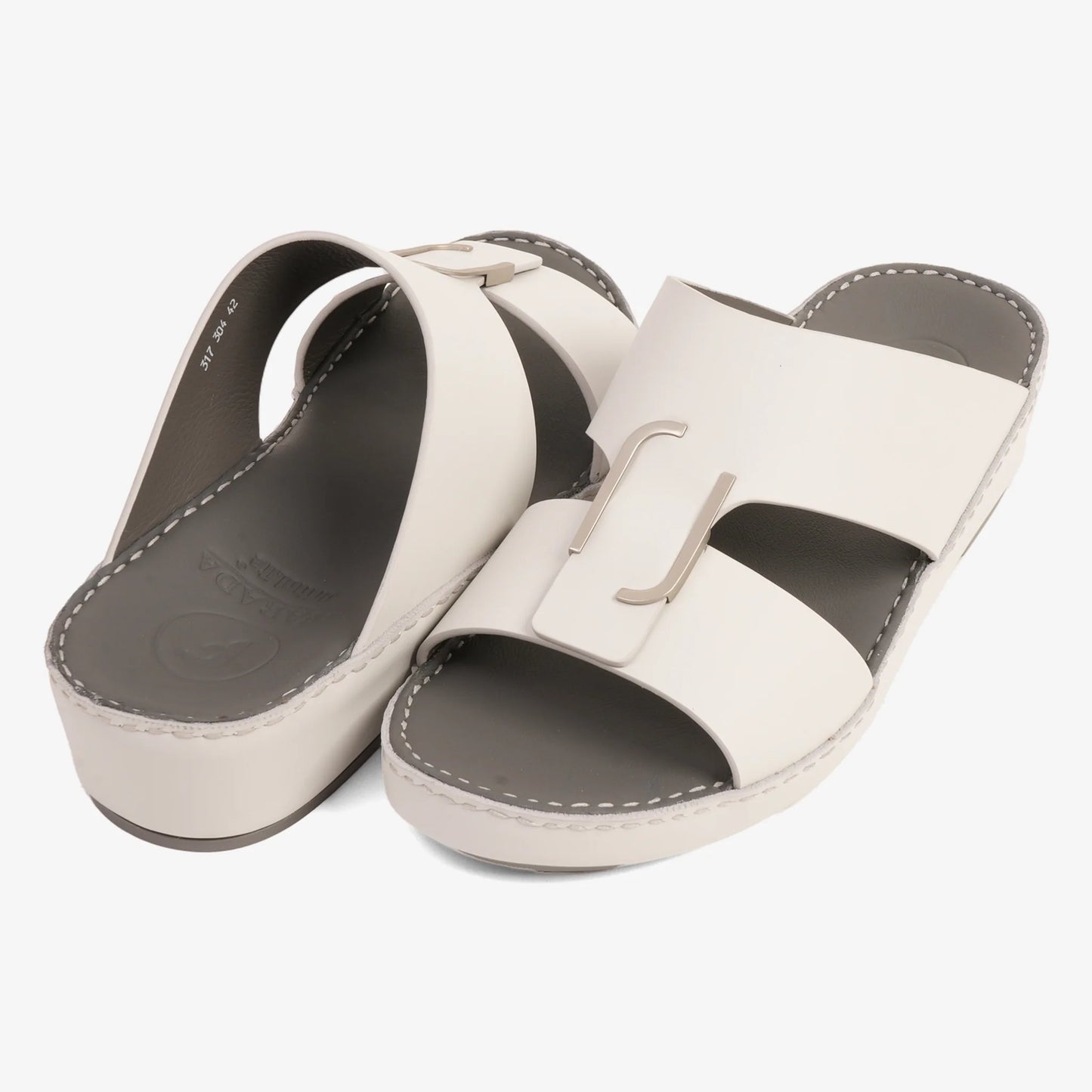 CLASSIC ARABIC NAPPA PUCCINI SANDALS LIGHT GREY