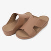 FARADA CLASSIC MENS BLACK LEATHER SANDALS CUMINO