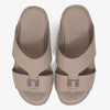 FARADA KIDS SLIDE WITH TEXTURED BUCKLE SANDALS WARM GREY