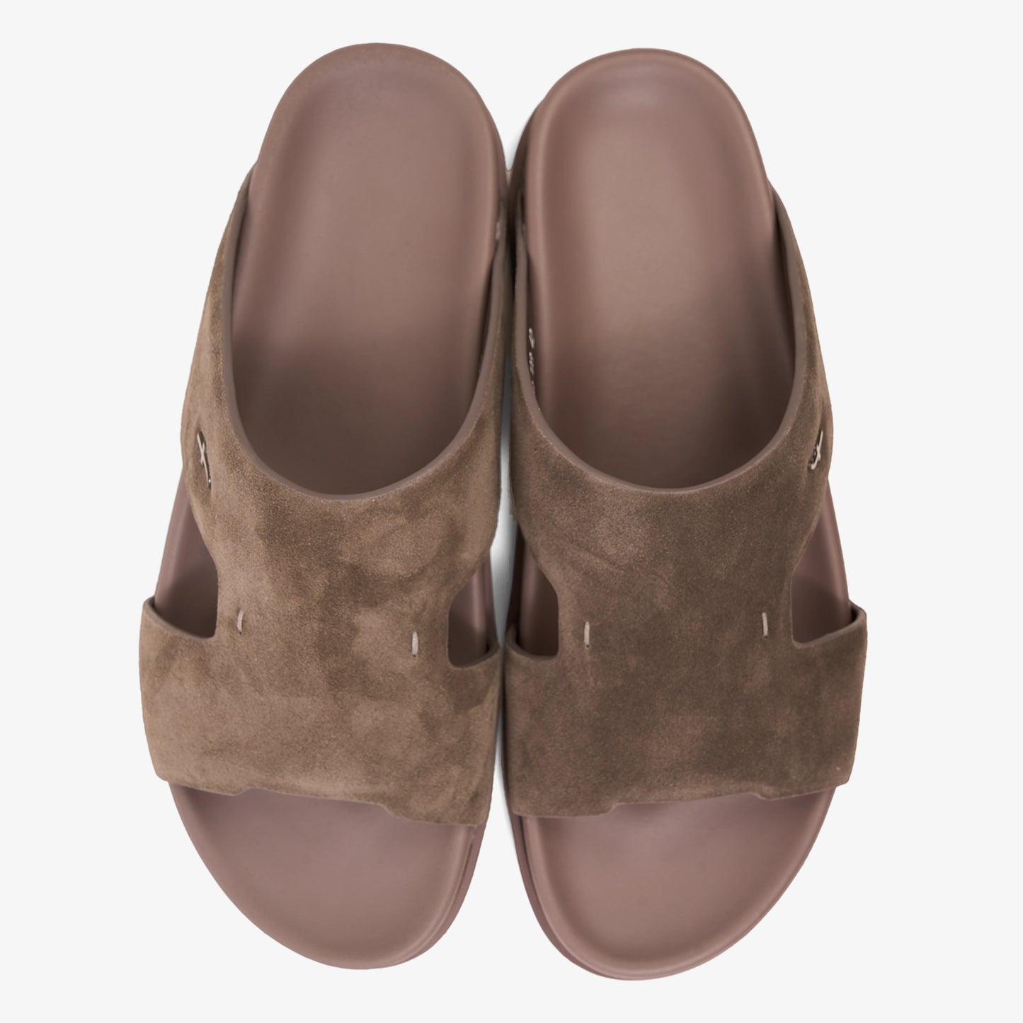 FARADA MODERN MINIMALIST SUEDE NEUTRAL TONE ARABIC SANDALS PEPE