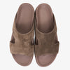 FARADA MODERN MINIMALIST SUEDE NEUTRAL TONE ARABIC SANDALS PEPE