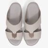 FARADA KIDS UNIQUE TEXTURED ACCENT SANDALS LIGHT GREY