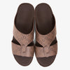 FARADA MODERN CLOUD EMBOSSED LEATHER SANDALS PERISSA