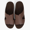FARADA CLASSIC MENS BLACK LEATHER SANDALS PERRISA