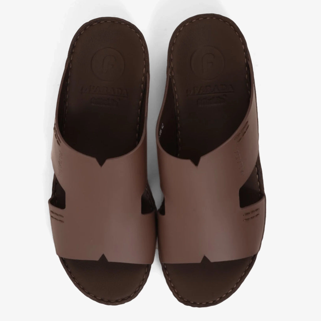 FARADA CLASSIC MENS BLACK LEATHER SANDALS PERRISA