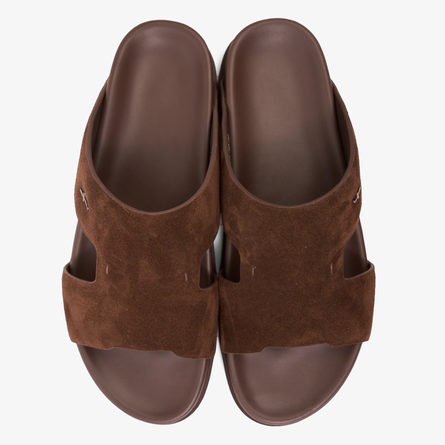 FARADA MODERN MINIMALIST SUEDE NEUTRAL TONE ARABIC SANDALS THM