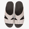 FARADA CLASSIC MENS LEATHER SANDALS LIGHT GREY