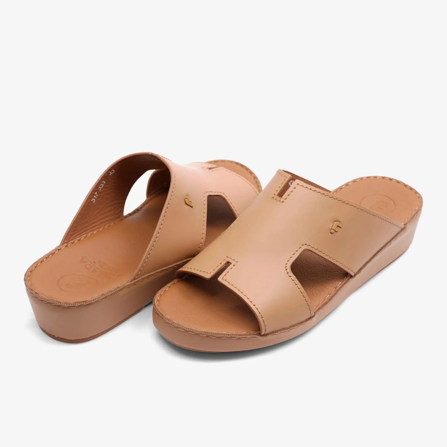 FARADA DAVINCI BANI MENS ARABIC SANDALS NATURAL - Farada