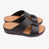 DAVINCI TIMELESS UNLINED HAMMERED CLASSIC ARABIC SANDALS BLACK