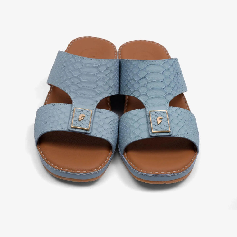 DESIGNER PITONE VENEZIANO ARABIC SANDALS SKY-BLUE - Farada