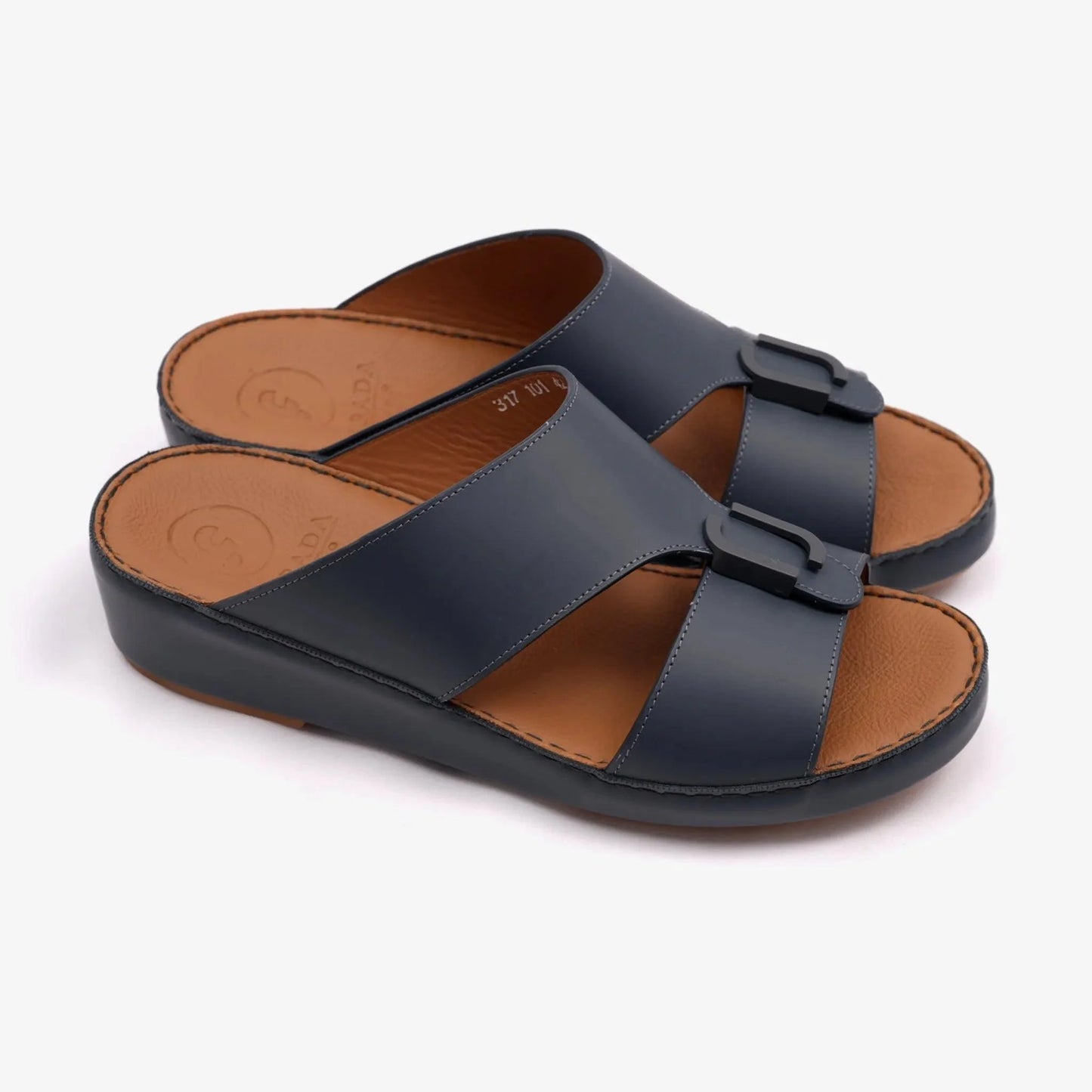 MATTE CLASSIC DAVINCI ARABIC SANDALS NAVY - Farada