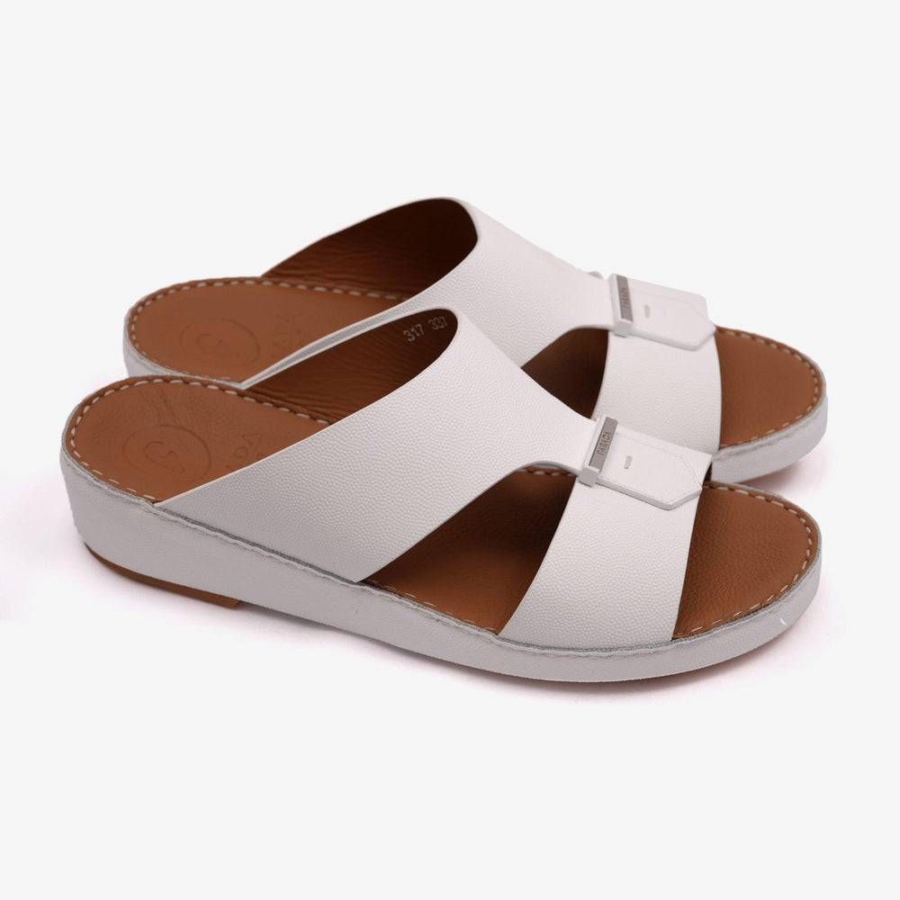 FARADA CLASSIC MENS ARABIC SANDALS WHITE - Farada