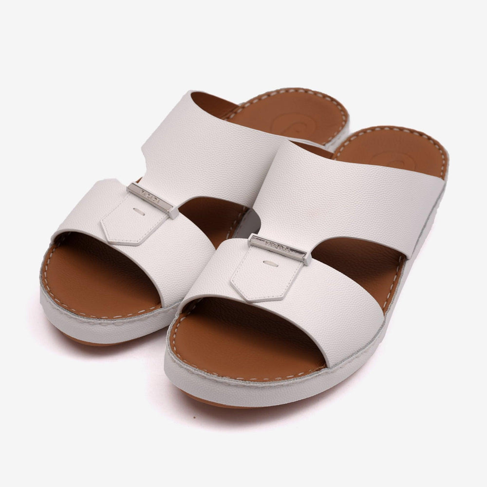 FARADA CLASSIC MENS ARABIC SANDALS WHITE - Farada